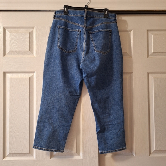 Old Navy Curvy Kigh Rise Straight Jeans Size 14 - Picture 4 of 8